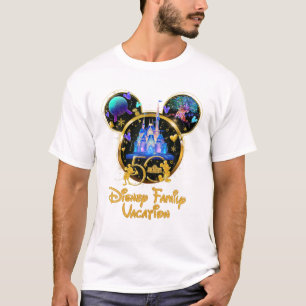 Camiseta Mike Mouse Cabeça Mais Férias Mágicas Da Família M