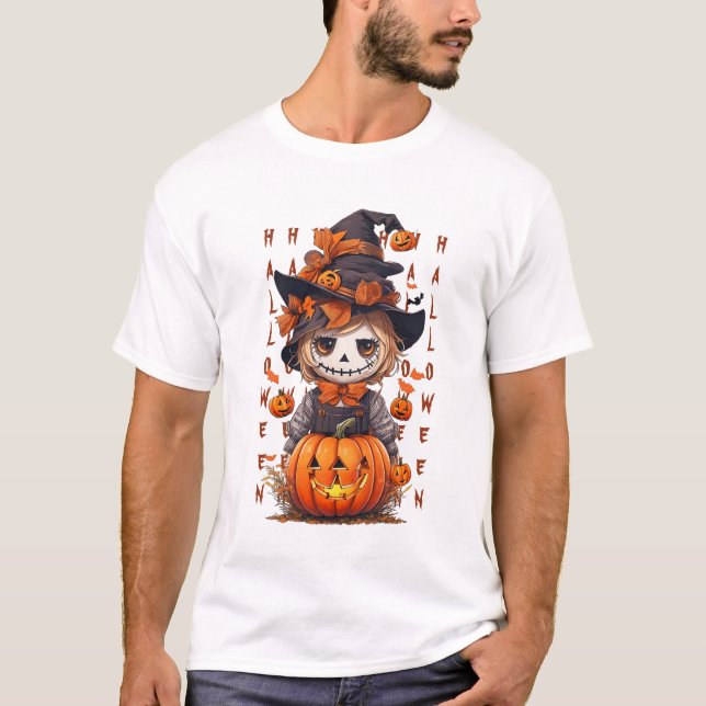 Camiseta Mike, o espantalho do Halloween (Frente)