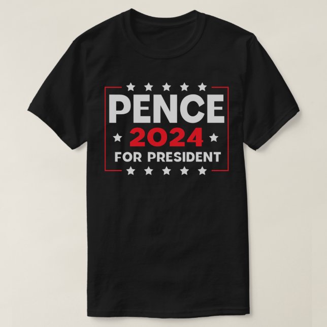Camiseta Mike Pence Para Presidente (Frente do Design)