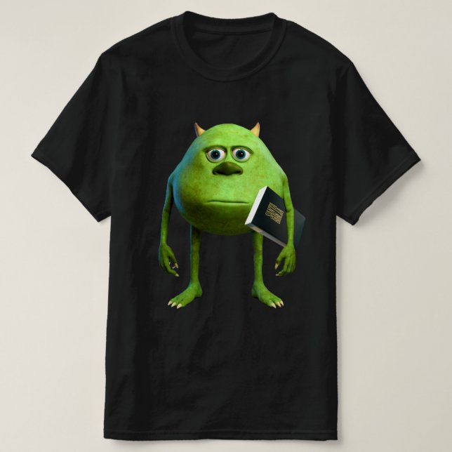 Camiseta Mike Wazowski con Biblia - Económica (Frente do Design)