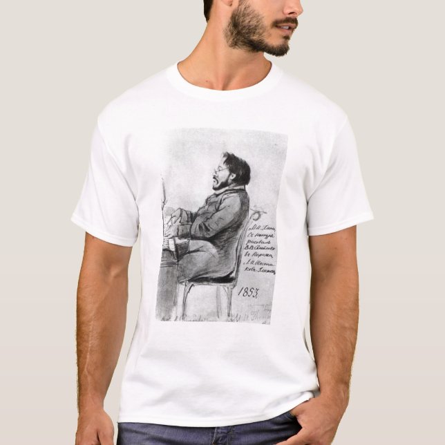 Camiseta Mikhail Glinka, 1853 (Frente)