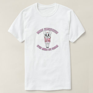 Camiseta Mikitiez algodão doce sorvete diaquente ensolarado