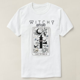Camiseta Mikitiez bruxa básica bruxinha feiticeiro cartão d
