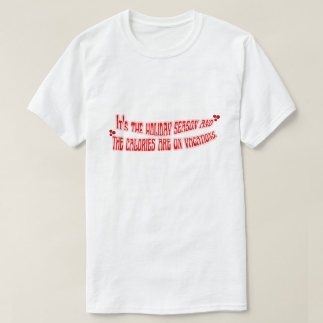 Camiseta Mikitiez caloria férias feriado feliz ano novo (Frente do Design)