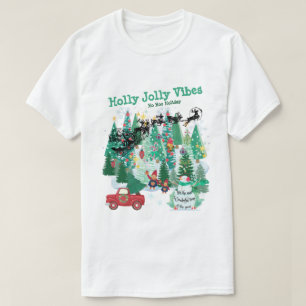 Camiseta Mikitiez clássico christmastree greenforest