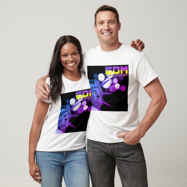 Camiseta Mikitiez EDM music ellis disco, liberdade dos eua (Unissex)