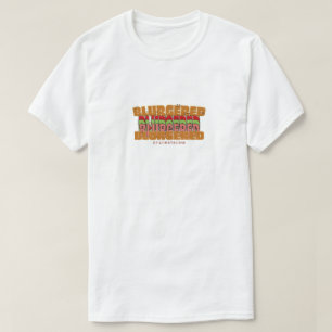 Camiseta Mikitiez espaço boneca crânio hambúrguer batata fr