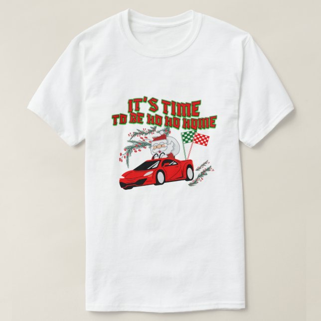 Camiseta Mikitiez ho ho ho ho santaclaus traga para casa (Frente do Design)
