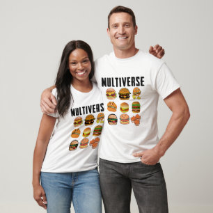 Camiseta Mikitiez multiverso cheeseburger humberger EUA