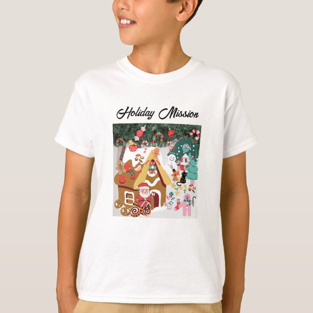 Camiseta Mikitiez snowman vintage whitechristmas elf (Frente)