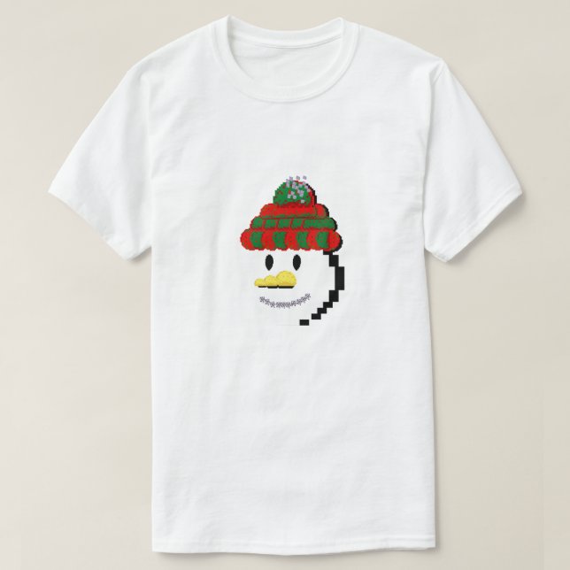 Camiseta Mikitiez snowman winterwonderland pixleart  (Frente do Design)