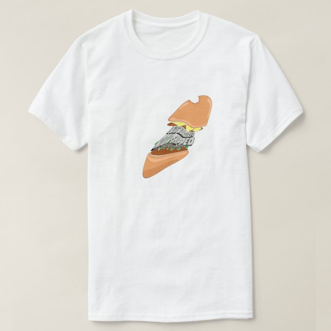 Camiseta Mikitiez space dolly skull burger chips frenchfrit (Frente do Design)