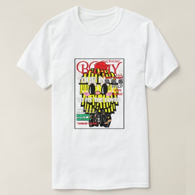 Camiseta Mikitiez specialeditor da revista de aniversários  (Frente do Design)