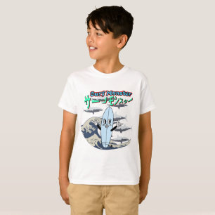 Camiseta Mikitiez surf windsurf monster mint japanesewave
