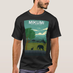 Camiseta Mikumi National Park Tanzania Poster de viagens