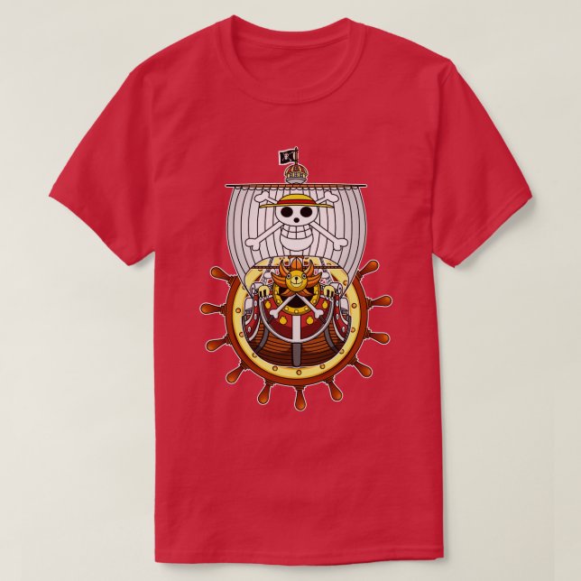 Camiseta Mil e Sunny Pirata Navio (Frente do Design)