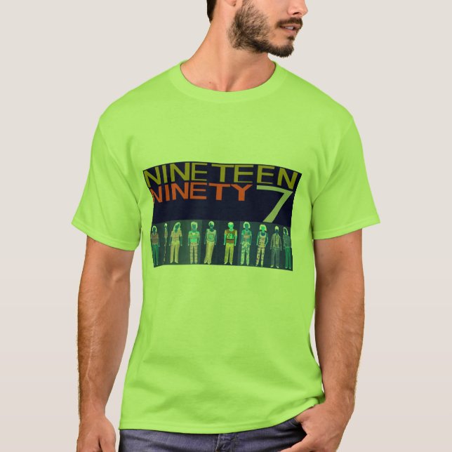 Camiseta Mil novencentos e noventa e sete, imagem invertida (Frente)