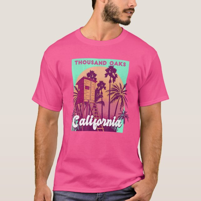 Camiseta Mil Oaks retro vin (Frente)