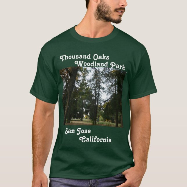 Camiseta Mil Oaks Woodland Park em San Jose, Califórnia (Frente)