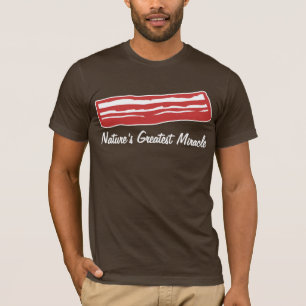 Camiseta milagre da natureza do bacon o grande