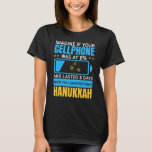 Camiseta Milagre de Hanukkah Chanukah Explicou Batte de 8 D<br><div class="desc">O milagre de Hanukkah Chanukah explicou a duração da bateria de 8 dias.</div>