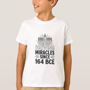 Camiseta Milagres De Criação Desde 164 ABCE Hanukkah Judeu