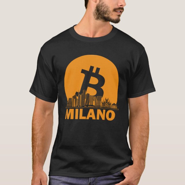 Camiseta Milan Bitcoin Maximalist  Bitcoin Milan Skyline (Frente)