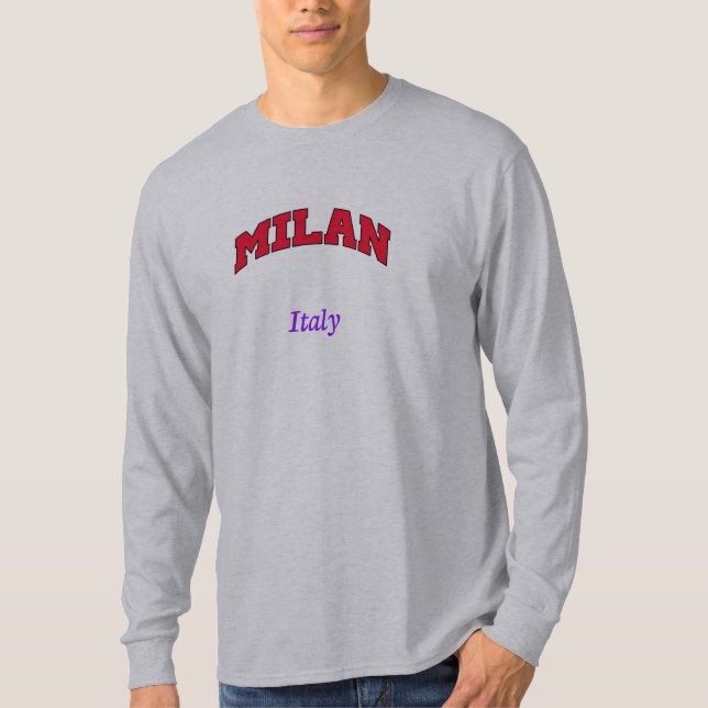 Camiseta Milan Itália Sweatshirt (Frente)