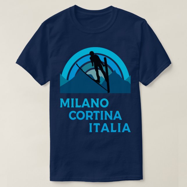 Camiseta Milano Cortina Italia (Frente do Design)