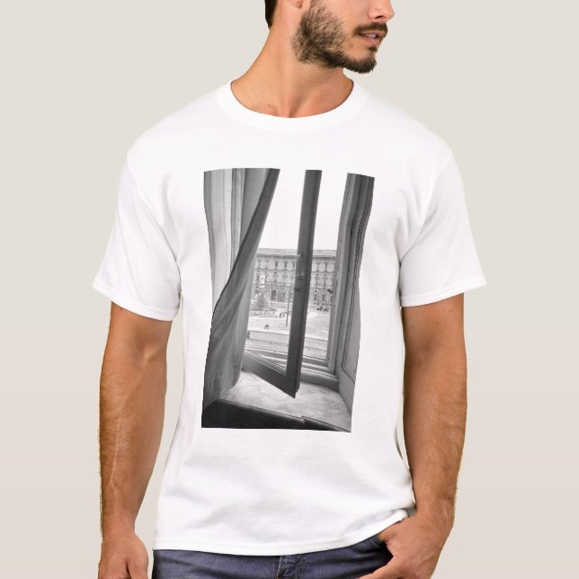 Camiseta Milano Itália, Vista de La Scala Opera Window (Frente)