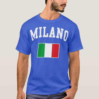 Camiseta Milano Milão Itália Itália Itália Itália Bandeira