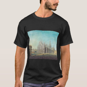 Camiseta Milão Piazza del Duomo década de 1850 por Carlo Bo