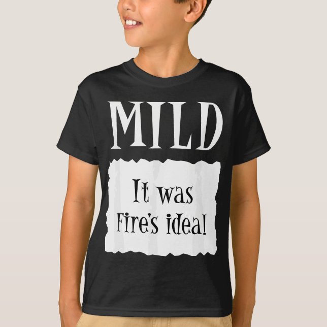 Camiseta MILD - Roupa de Taco de Halloween de Hot Packet (Frente)