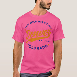 Camiseta Mile Hight City Denver Colorado