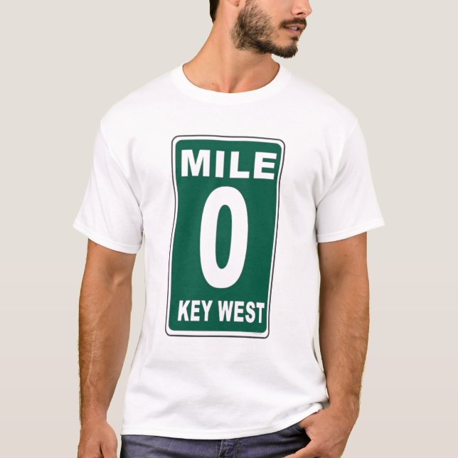 Camiseta "Mile Marker 0" Chave Oeste (Frente)