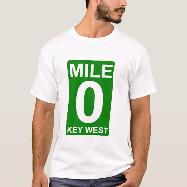 Camiseta Mile Marker 0 Key West (Frente)