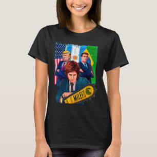 Camiseta Milei Presidente 2023 Donald Trump Jair Bolsonaro