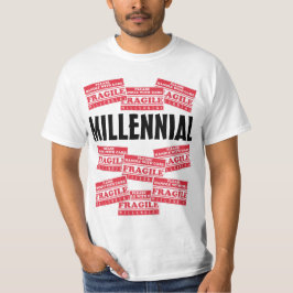 Camiseta Milênio Frágil, Lidar Com Cuidados