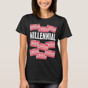 Camiseta Milênio Frágil, Lidar Com Cuidados