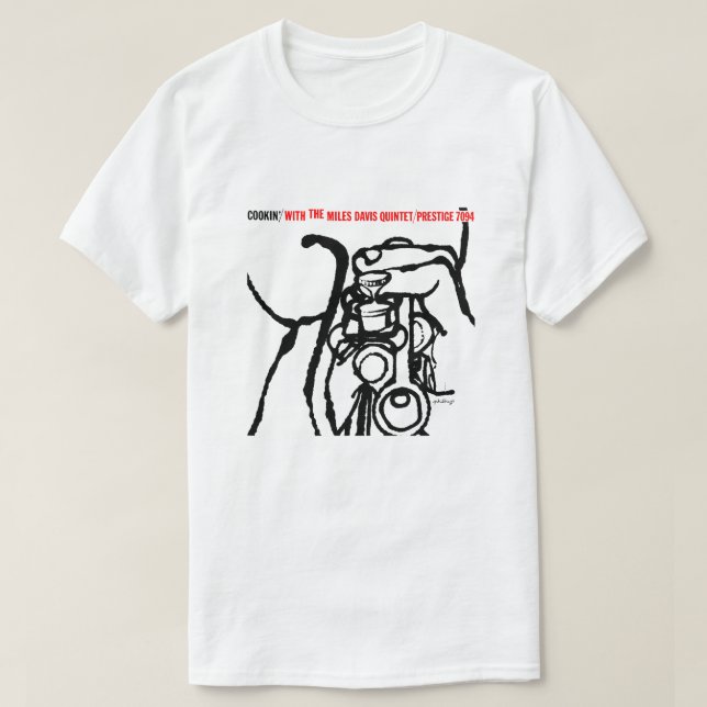 Camiseta Miles Davis Cookin (Frente do Design)