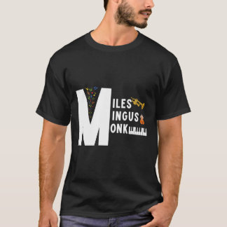 Camiseta Miles Mingus Monk Famosa Orquestra Jazz Vamos