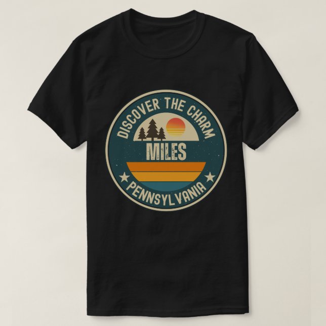 Camiseta Miles, Pensilvânia (Frente do Design)