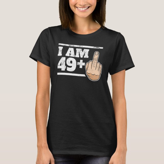 Camiseta Milestone 50th Birthday Gag Bday Idea 49+1 (Frente)