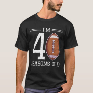 Camiseta Milestone aniversário de 40 anos Futebol Americano