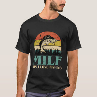 Camiseta Milf - Eu Adoro Pescar Anglas De Pesca