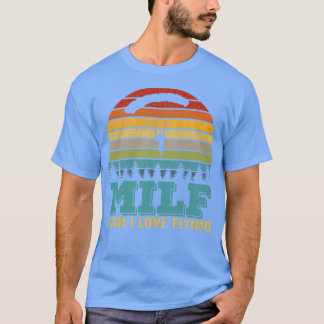 Camiseta Milf Man I Love Voando Engraçado Paraquedismo