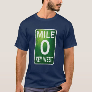 Camiseta Milha 0 Key West Flórida A1A Oversized
