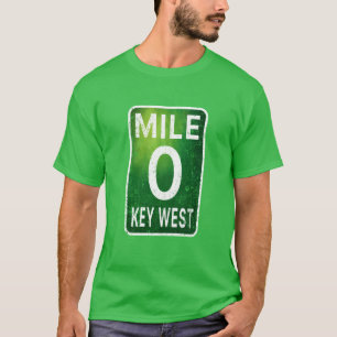 Camiseta Milha 0 Key West Flórida A1A Oversized