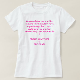 Camiseta milhão razões feitas sob encomenda