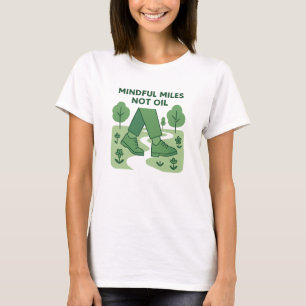 Camiseta Milhas Conscientes Não Petróleo Desenho de Caminha